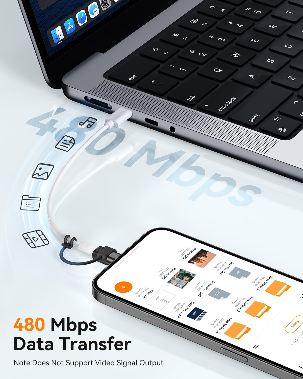 Temdan 4 Pack Lightning to USB C Adapter for iPhone 15/16/17 Pro/17 Pro Max,for iPhone 17/16 Charger,17/16 Accessories,Fast Charging & Data Transfer,USB C Charger Connector Cable,Not for Audio/OTG