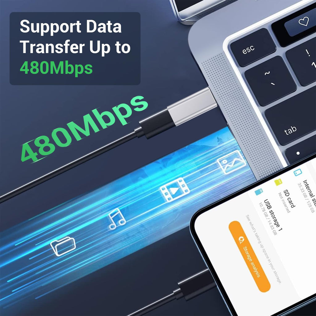 Temdan 4 Pack Lightning to USB C Adapter for iPhone 15/16/17 Pro/17 Pro Max,for iPhone 17/16 Charger,17/16 Accessories,Fast Charging & Data Transfer,USB C Charger Connector Cable,Not for Audio/OTG