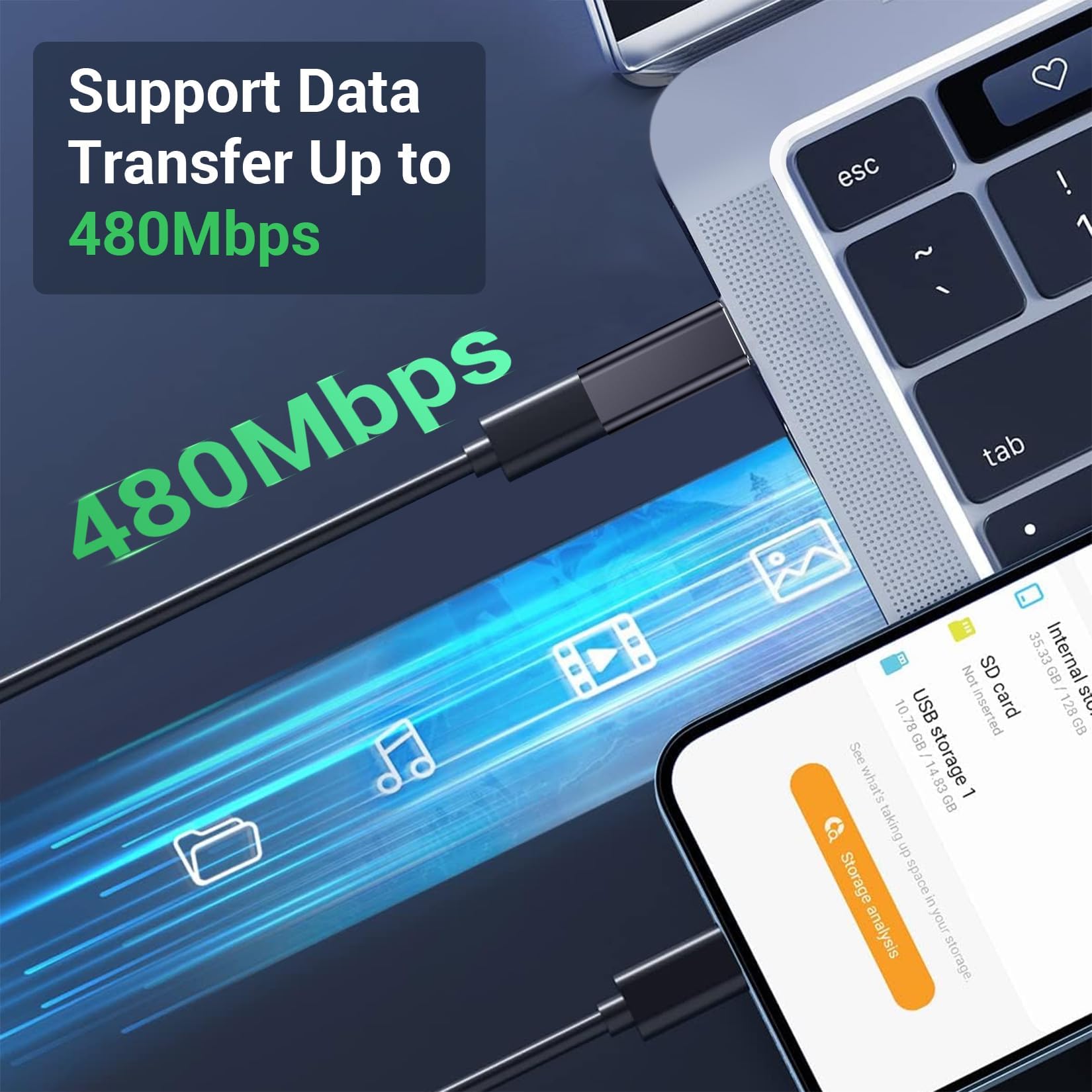 Temdan 4 Pack Lightning to USB C Adapter for iPhone 15/16/17 Pro/17 Pro Max,for iPhone 17/16 Charger,17/16 Accessories,Fast Charging & Data Transfer,USB C Charger Connector Cable,Not for Audio/OTG