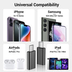 Temdan 4 Pack Lightning to USB C Adapter for iPhone 15/16/17 Pro/17 Pro Max,for iPhone 17/16 Charger,17/16 Accessories,Fast Charging & Data Transfer,USB C Charger Connector Cable,Not for Audio/OTG