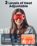 Heated Eye Mask - Cordless Eye Mask for Dry Eyes, FSA - HSA Eligible, Eye Relief, Improved Sleep, Washable Eye Heating pad for Travel and with Replaceable Shell (Gray)