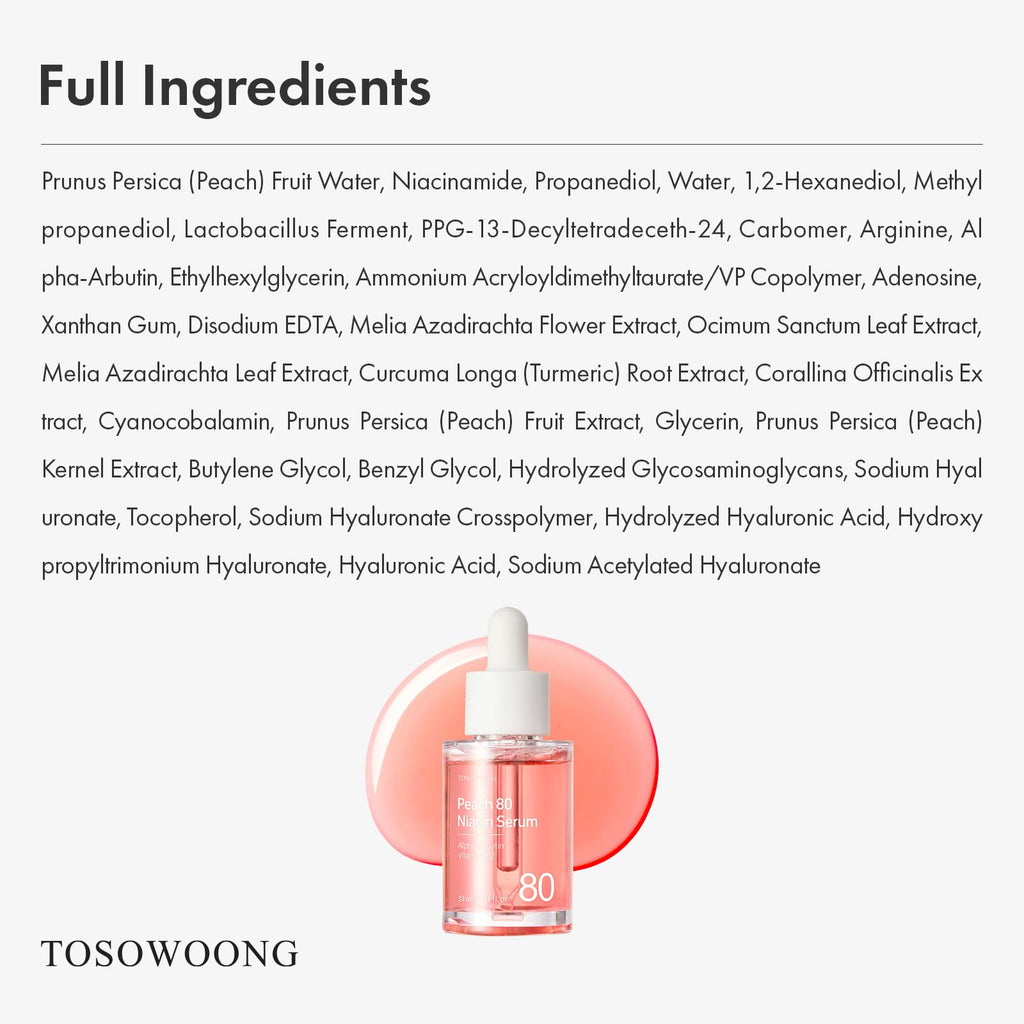 TOSOWOONG Honey Glow 65% Propolis Serum, Hyaluronic Acid, Kojic Acid, Niacinamide, Hydrating Facial Soothing Moisturizer for Irritated Uneven Skin Tone, Glass Skin, Korean Skin Care, 33ml, 1.11 fl.oz.