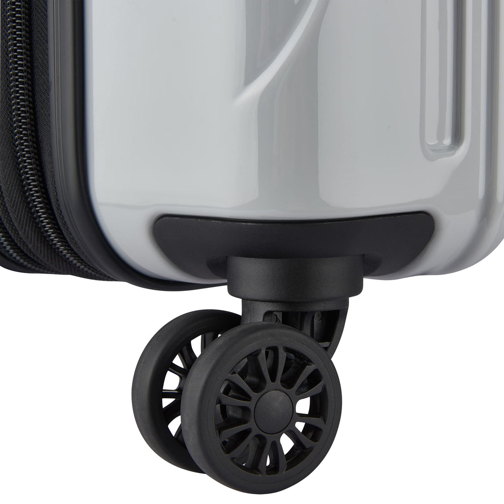 DELSEY PARIS Helium Aero Hardside Expandable Luggage with Spinner Wheels, Blue Cobalt, Checked-Large 28 Inch