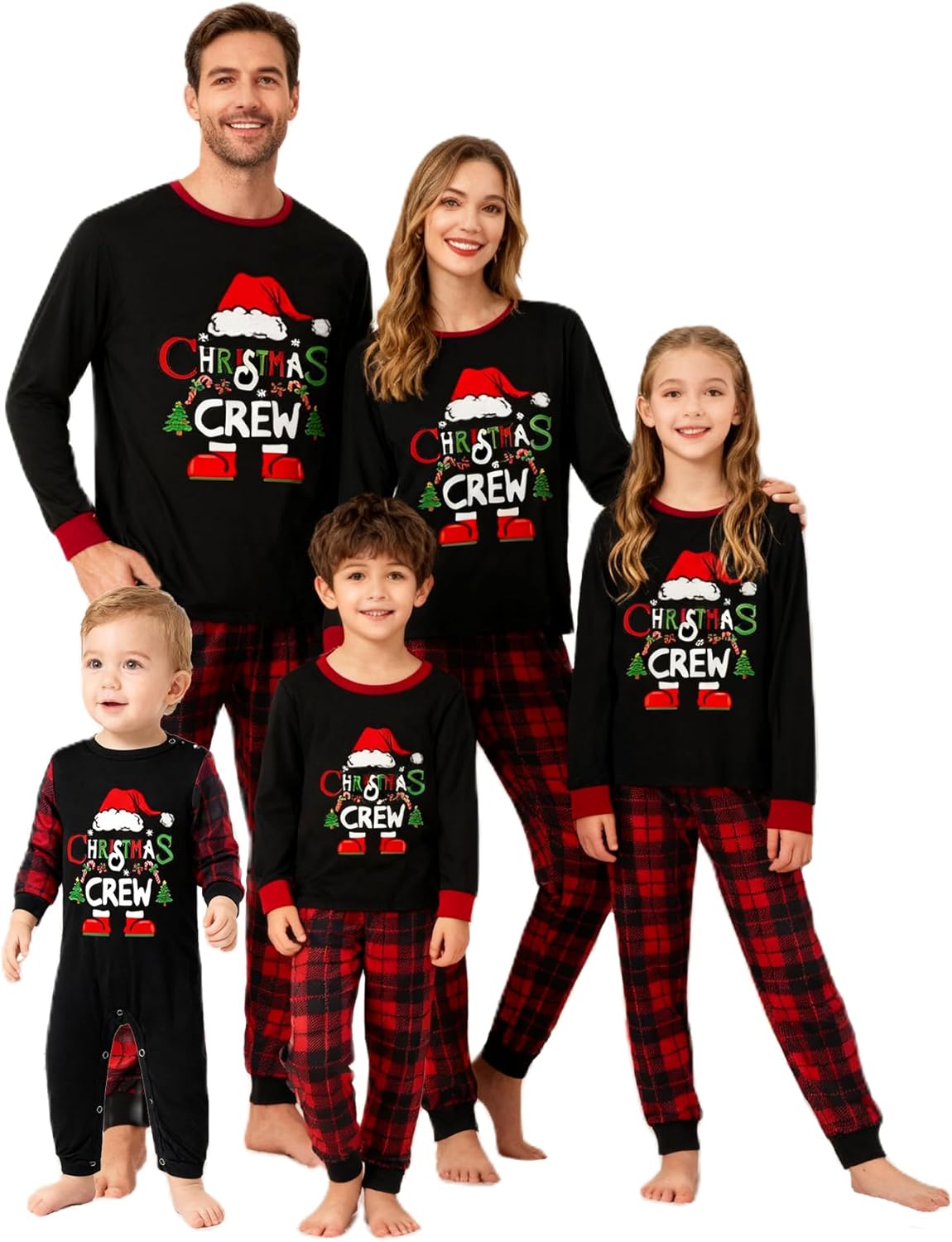 WephuPSho Christmas Family Matching Pajamas, Festive Xmas Jammies Sets for the Whole Family, Holiday Pjs Christmas