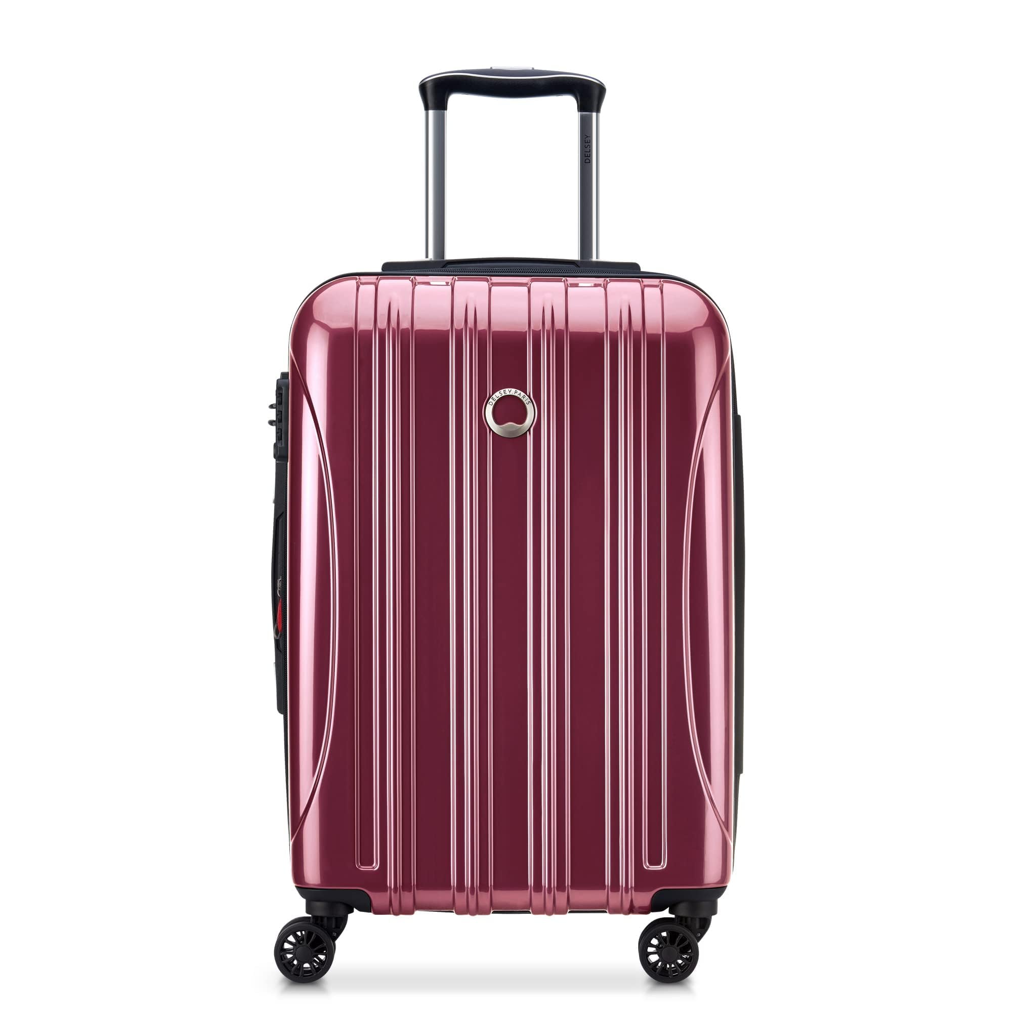 DELSEY PARIS Helium Aero Hardside Expandable Luggage with Spinner Wheels, Blue Cobalt, Checked-Large 28 Inch