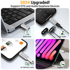 Temdan 4 Pack Lightning to USB C Adapter for iPhone 15/16/17 Pro/17 Pro Max,for iPhone 17/16 Charger,17/16 Accessories,Fast Charging & Data Transfer,USB C Charger Connector Cable,Not for Audio/OTG