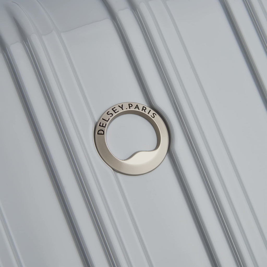 DELSEY PARIS Helium Aero Hardside Expandable Luggage with Spinner Wheels, Blue Cobalt, Checked-Large 28 Inch