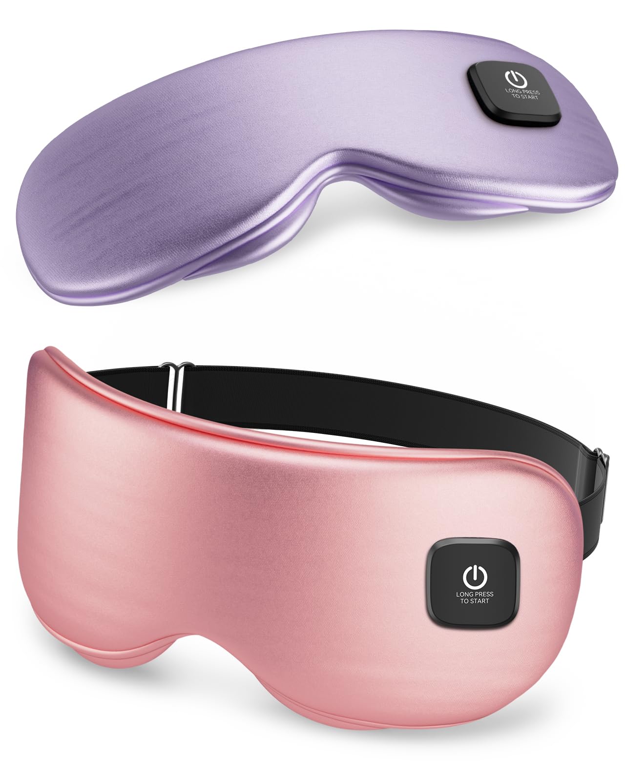 Heated Eye Mask - Cordless Eye Mask for Dry Eyes, FSA - HSA Eligible, Eye Relief, Improved Sleep, Washable Eye Heating pad for Travel and with Replaceable Shell (Gray)