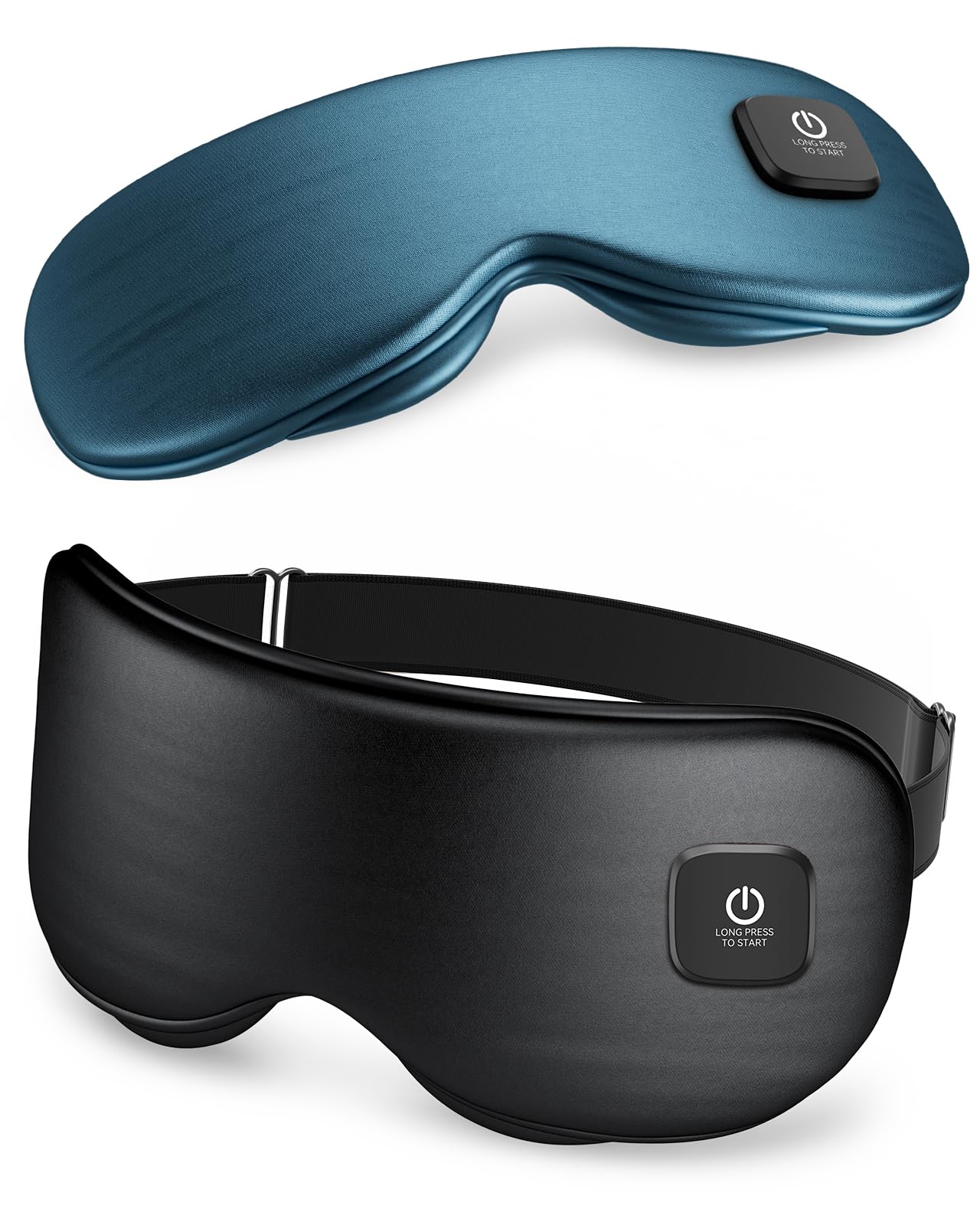 Heated Eye Mask - Cordless Eye Mask for Dry Eyes, FSA - HSA Eligible, Eye Relief, Improved Sleep, Washable Eye Heating pad for Travel and with Replaceable Shell (Gray)