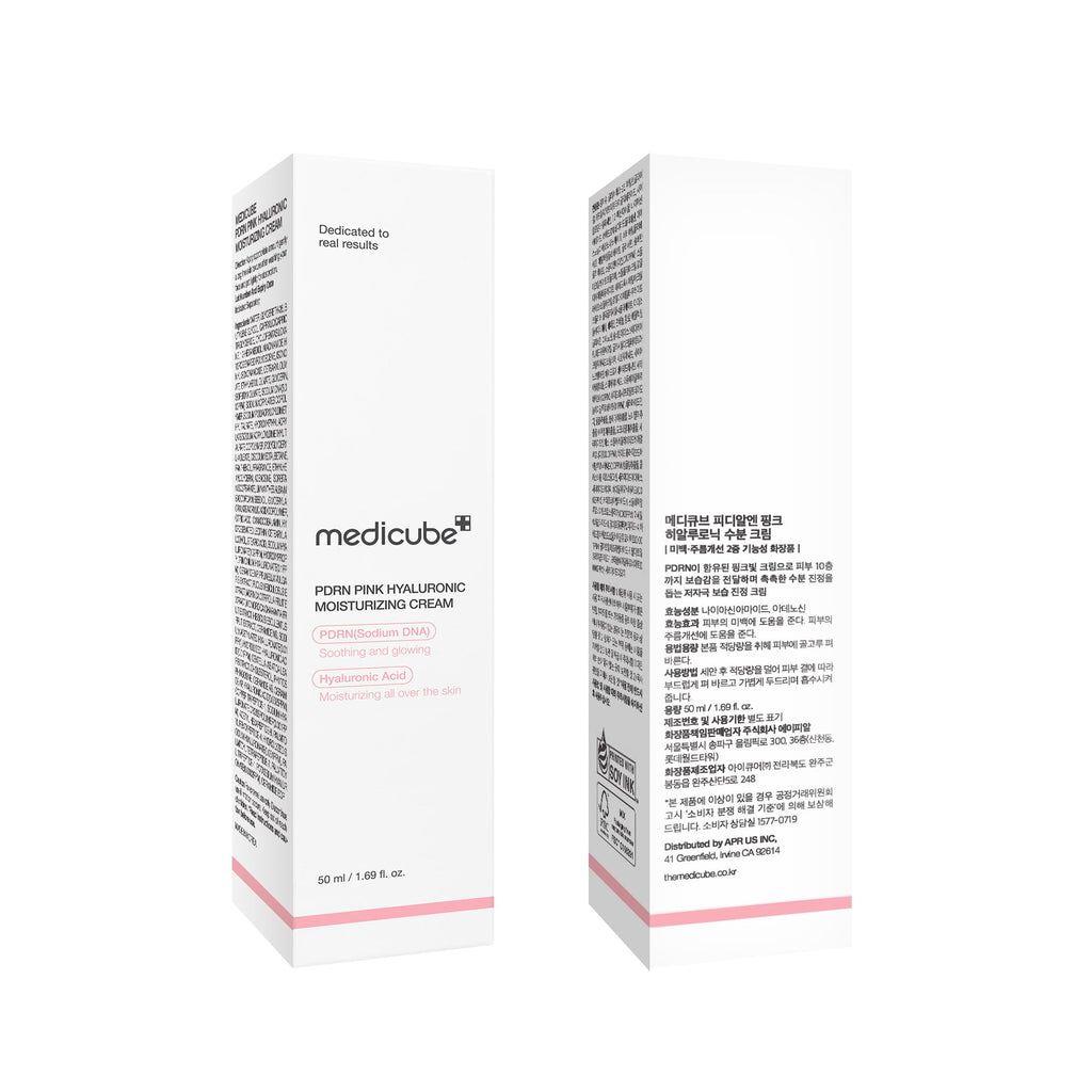 medicube PDRN Pink Hyaluronic Moisturizing Cream | Blemish Recovery, Relief & Hydrating Care | Restores Skin Elasticity & Glow | Korean Skincare for Even Skin Tone & Pore Care | 50ml / 1.69 fl.oz.