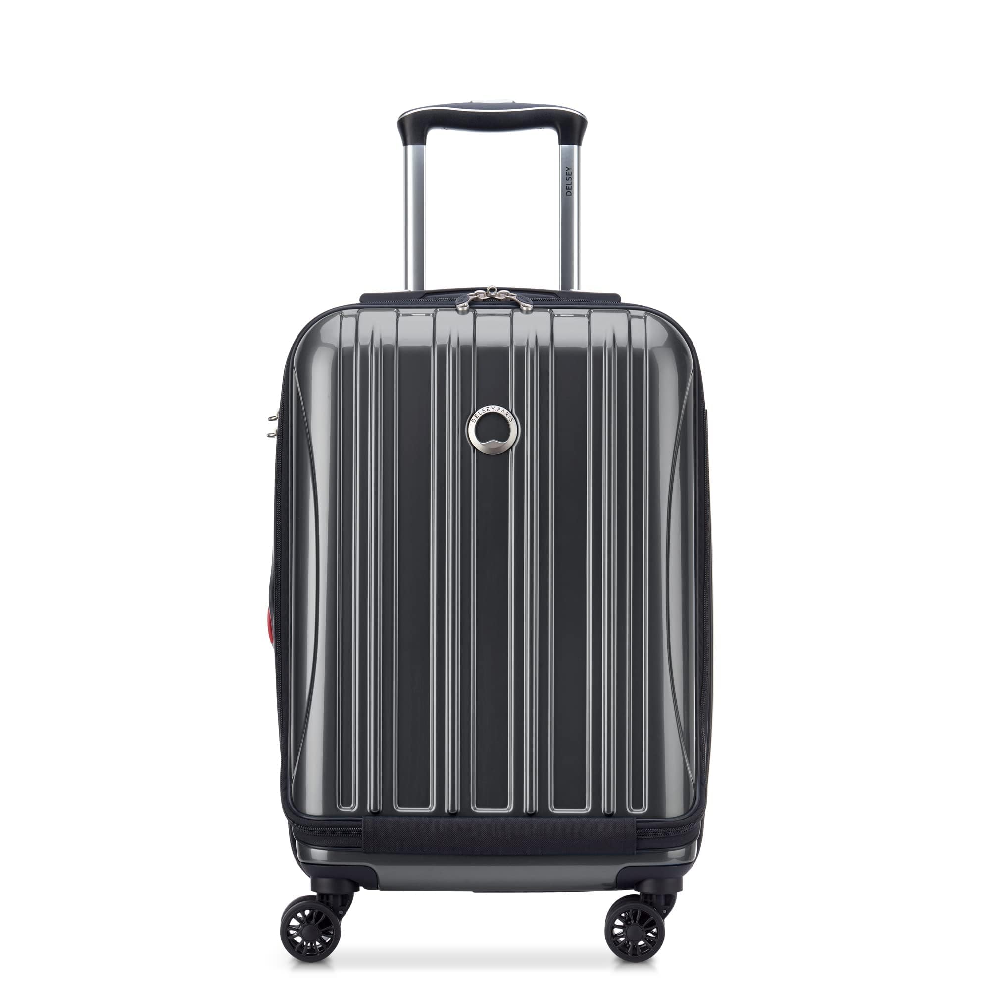 DELSEY PARIS Helium Aero Hardside Expandable Luggage with Spinner Wheels, Blue Cobalt, Checked-Large 28 Inch