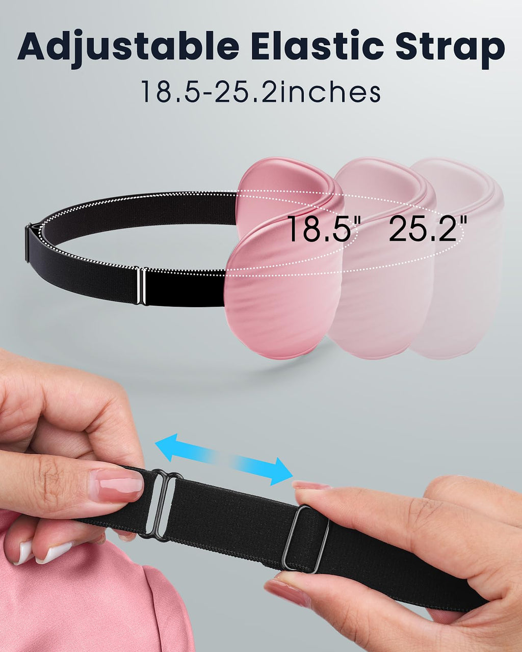 Heated Eye Mask - Cordless Eye Mask for Dry Eyes, FSA - HSA Eligible, Eye Relief, Improved Sleep, Washable Eye Heating pad for Travel and with Replaceable Shell (Gray)