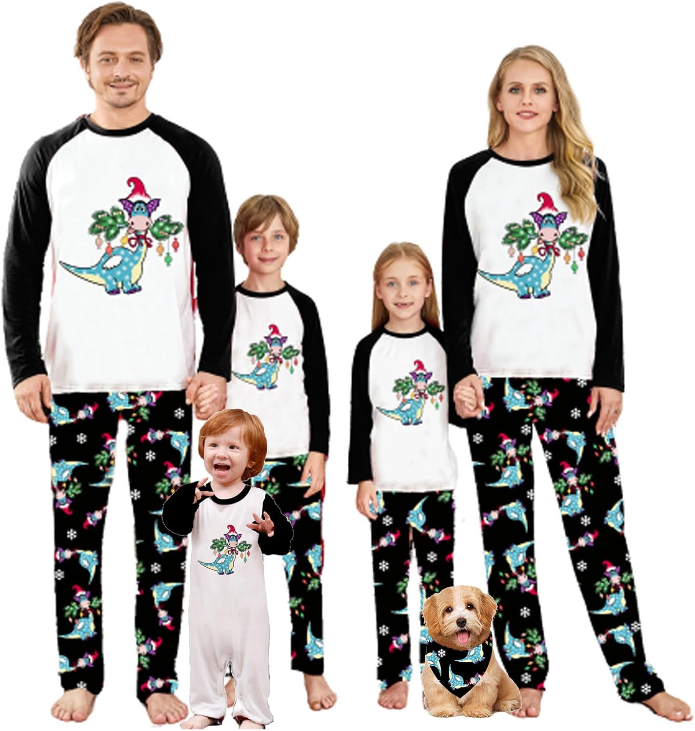 WephuPSho Christmas Family Matching Pajamas, Festive Xmas Jammies Sets for the Whole Family, Holiday Pjs Christmas