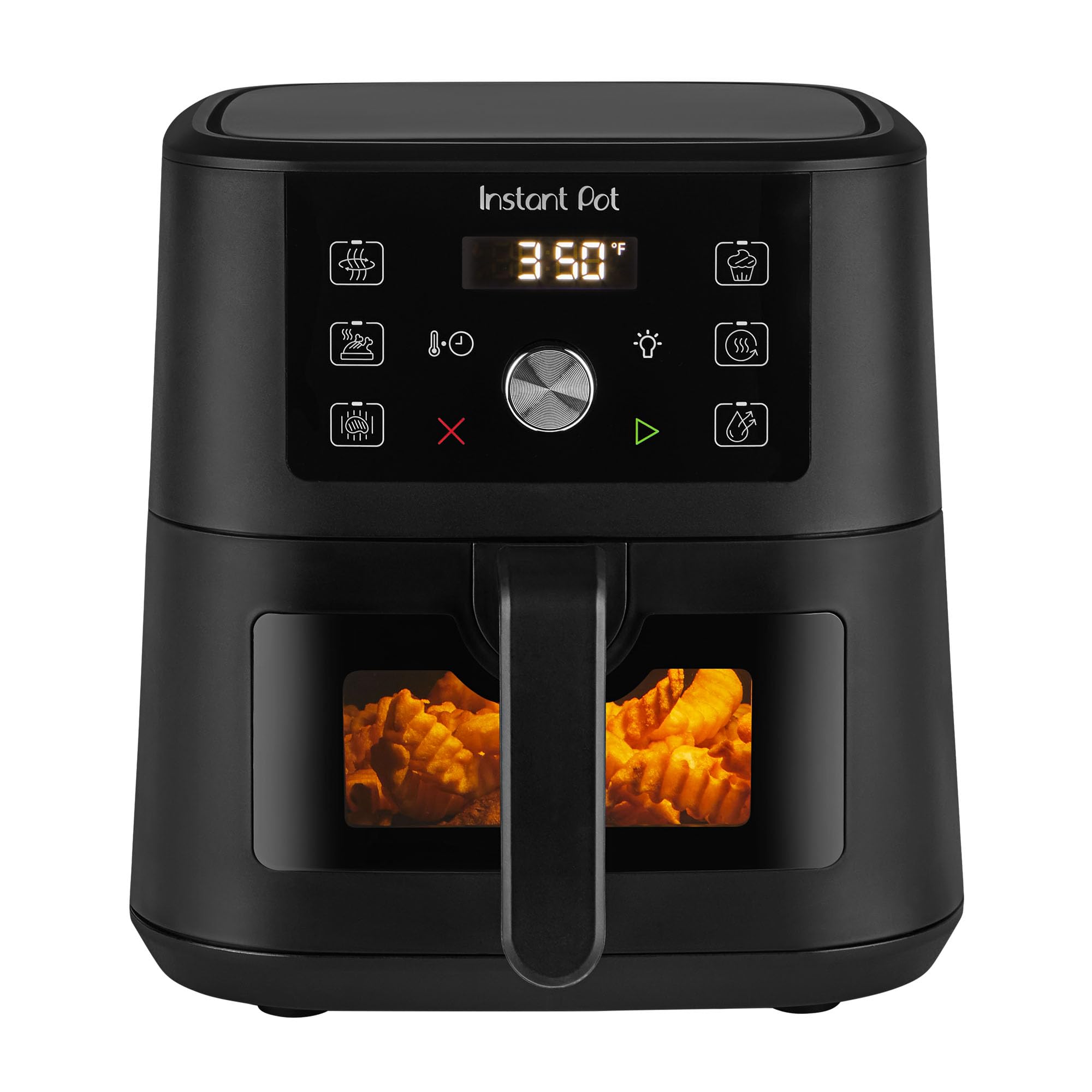 Instant Pot Vortex Plus 6QT XL Air Fryer, 6-in-1, Broils, Dehydrates, Crisps, Roasts, Reheats, Bakes for Quick Easy Meals, 100+ In-App Recipes, Dishwasher-Safe, from the Makers of Instant Pot, Black