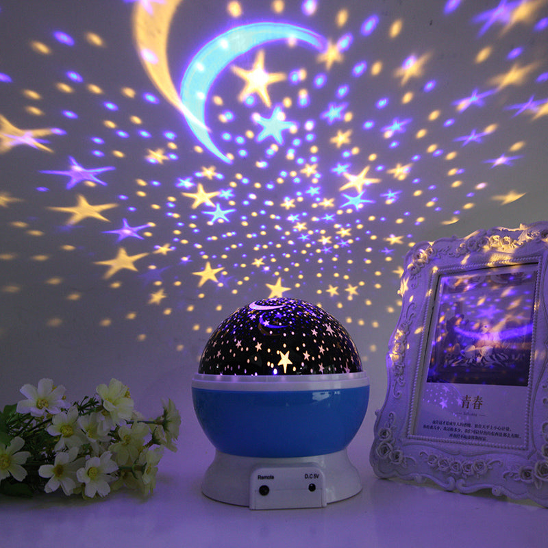 LED Starry Sky Projector – USB Rotating Night Light for Kids & Home Decoration