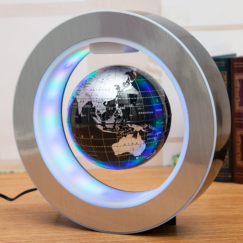 Anti-Gravity Floating Globe – LED World Map Magnetic Levitation Lamp