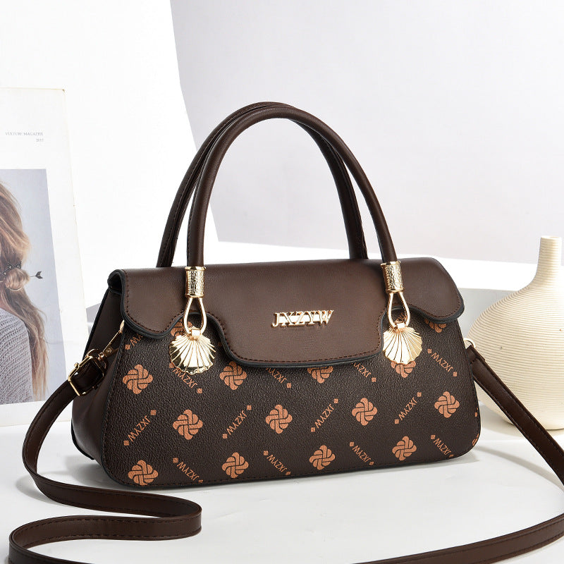 Women’s Vintage Handbag – Letter Printed Crossbody Shoulder Bag