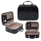 All in One Makeup Kit - 2X14 Eyeshadow Palette, Liquid Foundation, Eyeliner Pencils, Contouring Stick, Lip Gloss, 20Pcs Makeup Brushes (Black)