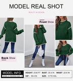 SHEWIN Womens Sweaters Crewneck Long Sleeve Knit Pullover Sweater Casual Fall Tops for Women 2025