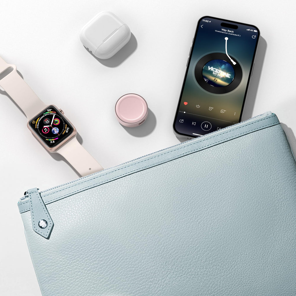 Ruxely Magnetic Charger for Apple Watch,Portable Wireless Fast iWatch Charger Adapter with USB C & iPhone Power Port,Short Apple Watch Charging Cable for iWatch Series 11 10 9 8 7 6,Ultra 3,42/46/44mm