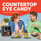 Instant Pot Vortex Plus 6QT XL Air Fryer, 6-in-1, Broils, Dehydrates, Crisps, Roasts, Reheats, Bakes for Quick Easy Meals, 100+ In-App Recipes, Dishwasher-Safe, from the Makers of Instant Pot, Black