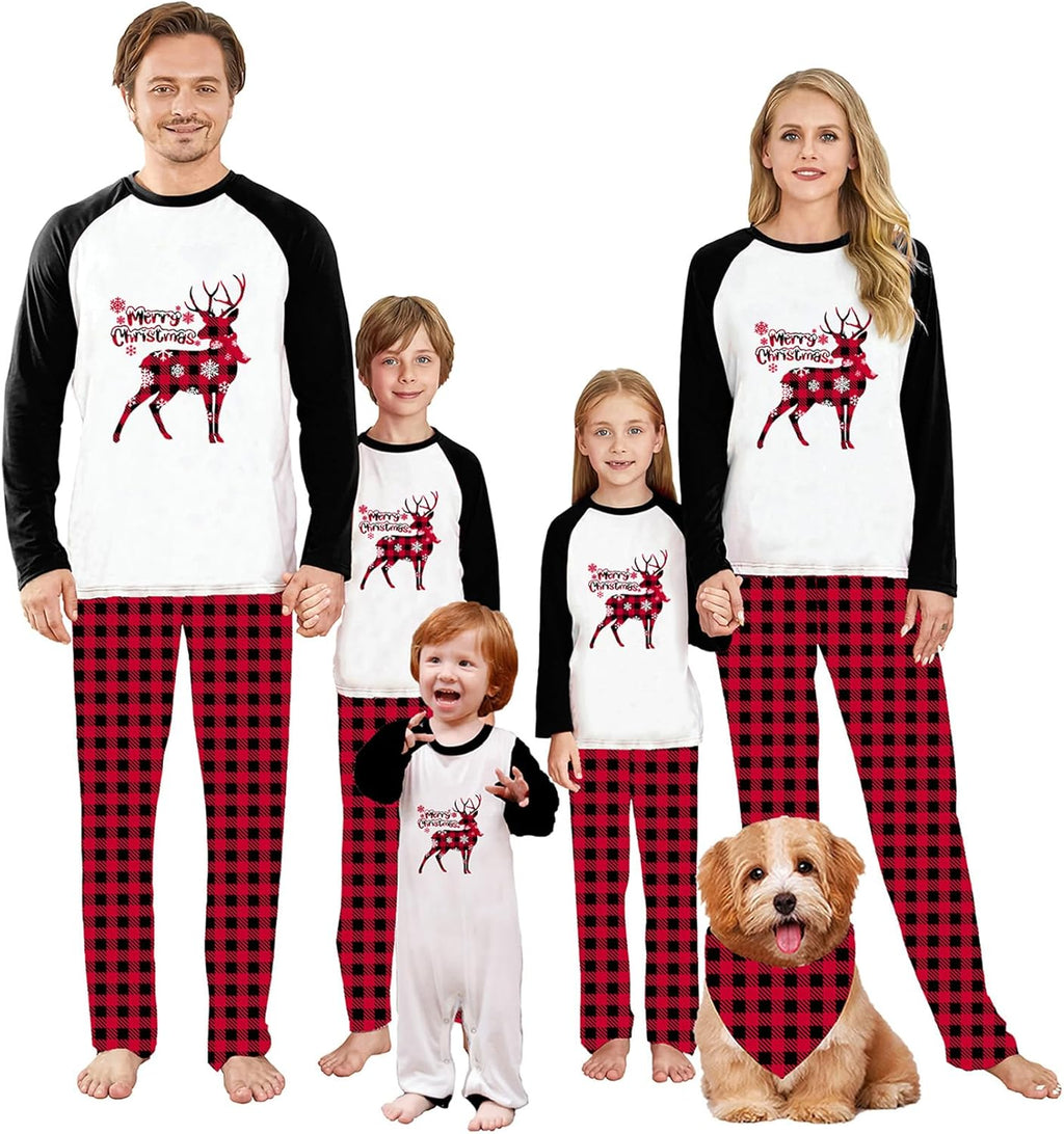 WephuPSho Christmas Family Matching Pajamas, Festive Xmas Jammies Sets for the Whole Family, Holiday Pjs Christmas