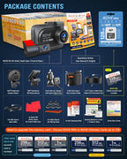 ROVE R2-4K DUAL Dash Cam Front and Rear, STARVIS 2 Sensor, FREE 128GB Card Included, 5G WiFi - up to 20MB/s Fastest Download Speed with App, 4K 2160P/FHD Dash Camera for Cars, 3" IPS, 24H Parking Mode