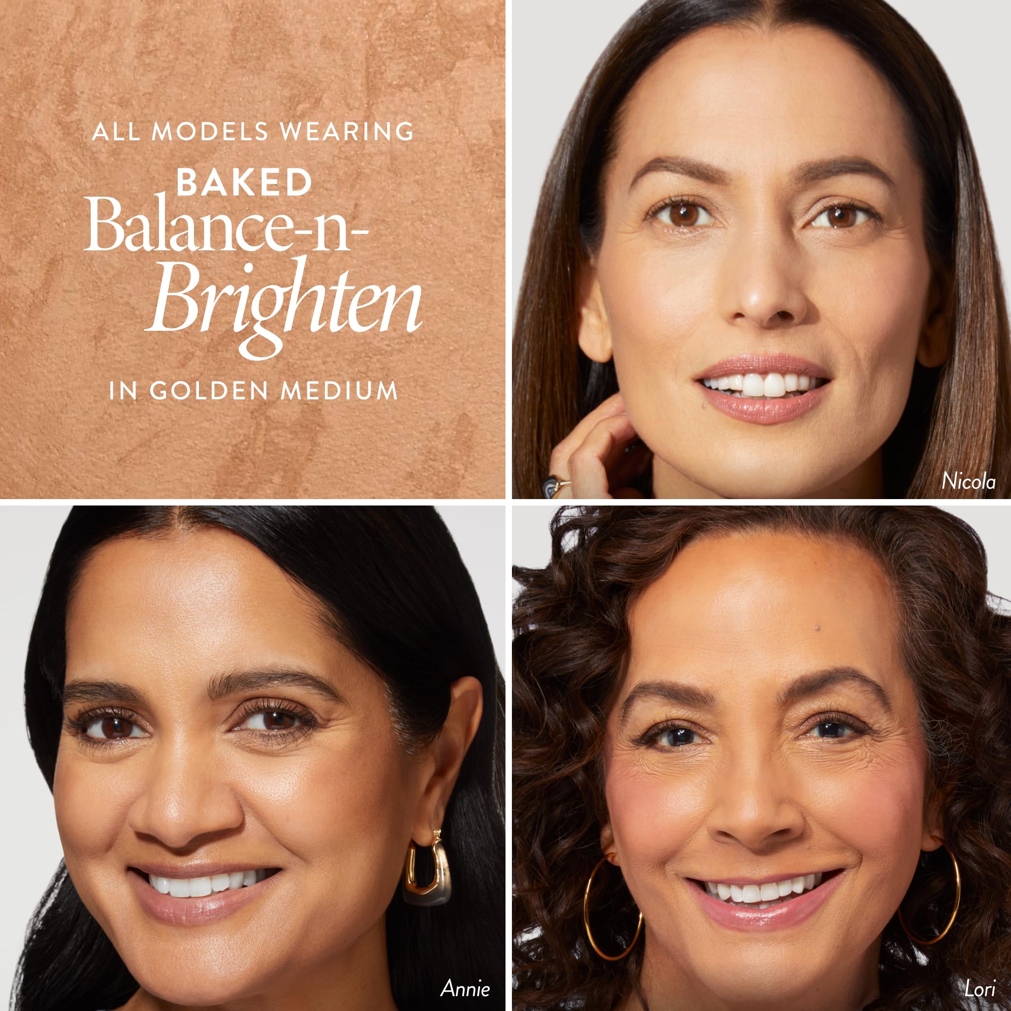 LAURA GELLER NEW YORK Award-Winning Baked Balance-n-Brighten Color Correcting Powder Foundation - Fair - Buildable Light to Medium Coverage - Demi-Matte Natural Finish