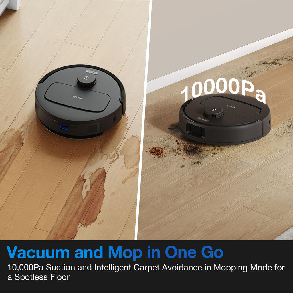 ECOVACS DEEBOT X11 OmniCyclone Robot Vacuum and Mop, PowerBoost Charging, OZMO Roller 2.0 Instant Self-Washing Mop, 19,500Pa Blast Suction, Bagless OmniCyclone Station, AIVI 3D Smart Navigation