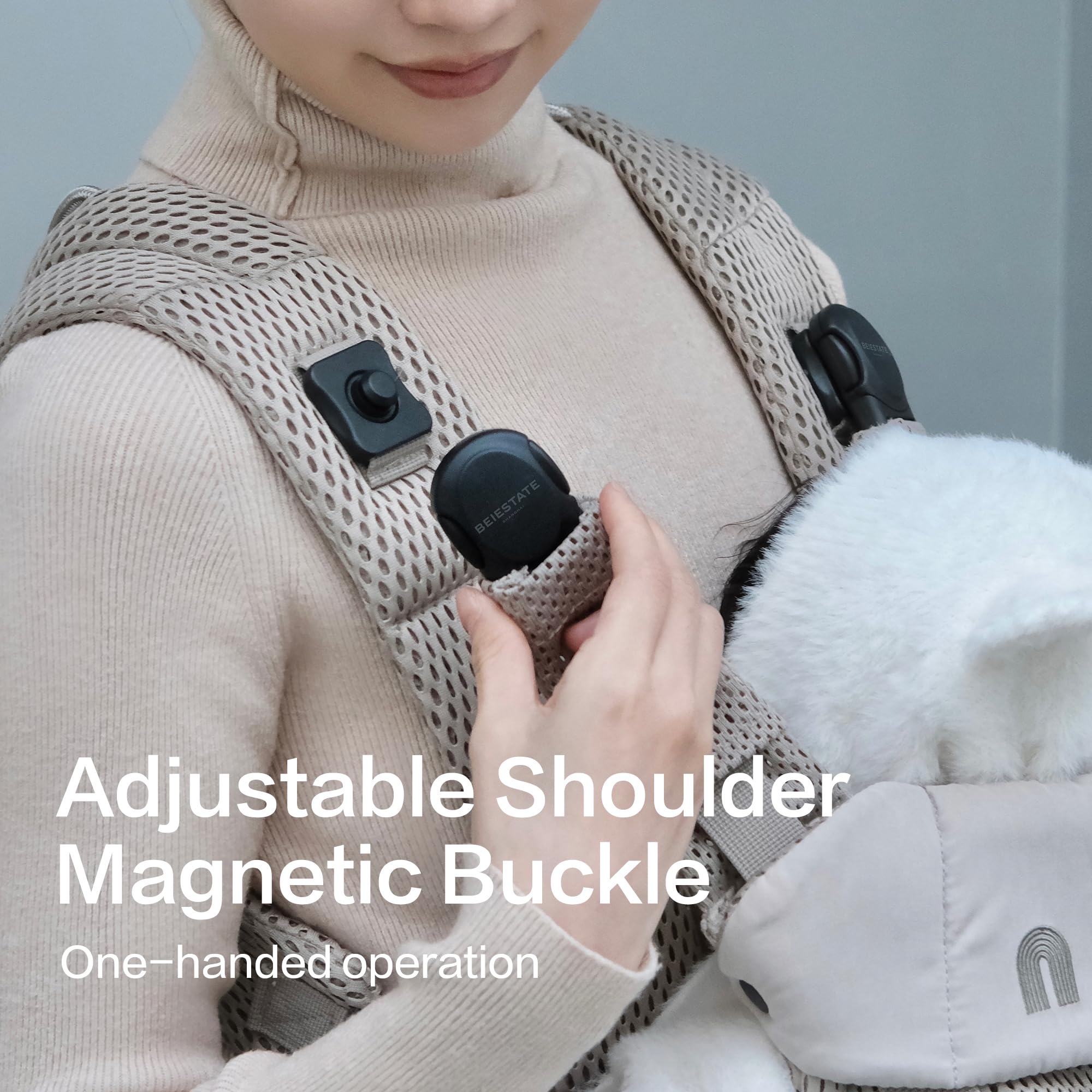 Rainbow Baby Carrier Newborn to Toddler, Breathable Mesh Baby Carrier with Adjustable Waist Rotary Knob, Enhanced Lumbar Support, Ergonomic, Sunshield,Lightweight Infant Carrier for 7-33 lbs