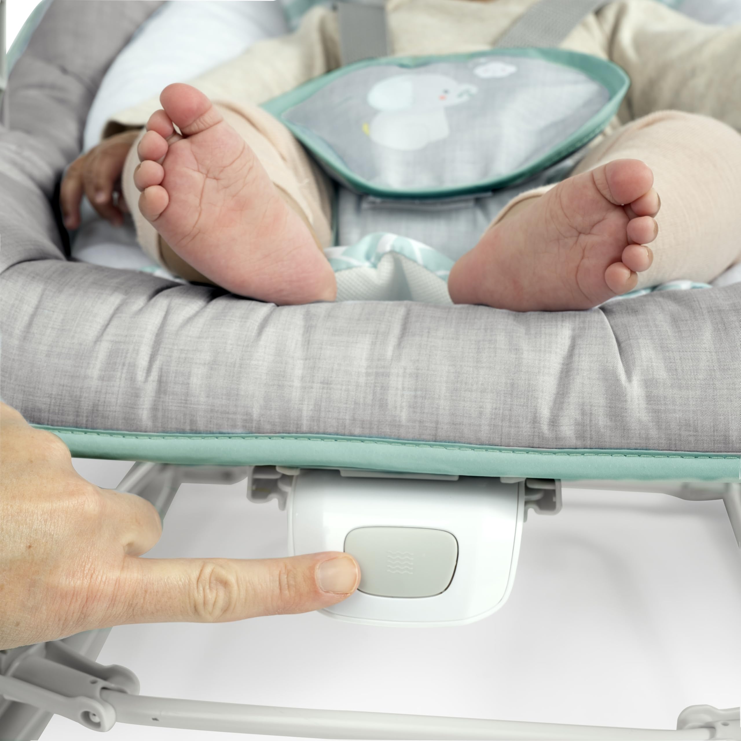 Ingenuity Keep Cozy 3-in-1 Grow with Me Vibrating Baby Bouncer, Seat & Infant to Toddler Rocker, Vibrations & -Toy Bar, 0-30 Months Up to 40 lbs (Weaver)