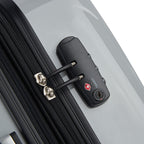 DELSEY PARIS Helium Aero Hardside Expandable Luggage with Spinner Wheels, Blue Cobalt, Checked-Large 28 Inch