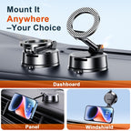 Qifutan Dash Mounted Phone Holders for Your Car Dash Phone Mount for Car Dashboard Air Vent Multi-Mount 3 in 1 Vehicle Windshield Holder Compatible Multi-Device Clip