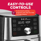 Instant Pot Vortex Plus 6QT XL Air Fryer, 6-in-1, Broils, Dehydrates, Crisps, Roasts, Reheats, Bakes for Quick Easy Meals, 100+ In-App Recipes, Dishwasher-Safe, from the Makers of Instant Pot, Black