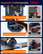 Qifutan Dash Mounted Phone Holders for Your Car Dash Phone Mount for Car Dashboard Air Vent Multi-Mount 3 in 1 Vehicle Windshield Holder Compatible Multi-Device Clip