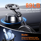 Qifutan Dash Mounted Phone Holders for Your Car Dash Phone Mount for Car Dashboard Air Vent Multi-Mount 3 in 1 Vehicle Windshield Holder Compatible Multi-Device Clip