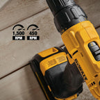 DEWALT 20V MAX Cordless Drill and Impact Driver, Power Tool Combo Kit with 2 Batteries and Charger (DCK240C2)