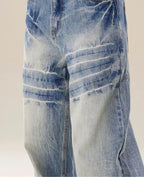 Baggy Jeans for Women Men Ripped Straight Leg Pants High Waisted Distressed Jeans Y2K Grunge Summer Clothes.