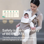 Rainbow Baby Carrier Newborn to Toddler, Breathable Mesh Baby Carrier with Adjustable Waist Rotary Knob, Enhanced Lumbar Support, Ergonomic, Sunshield,Lightweight Infant Carrier for 7-33 lbs