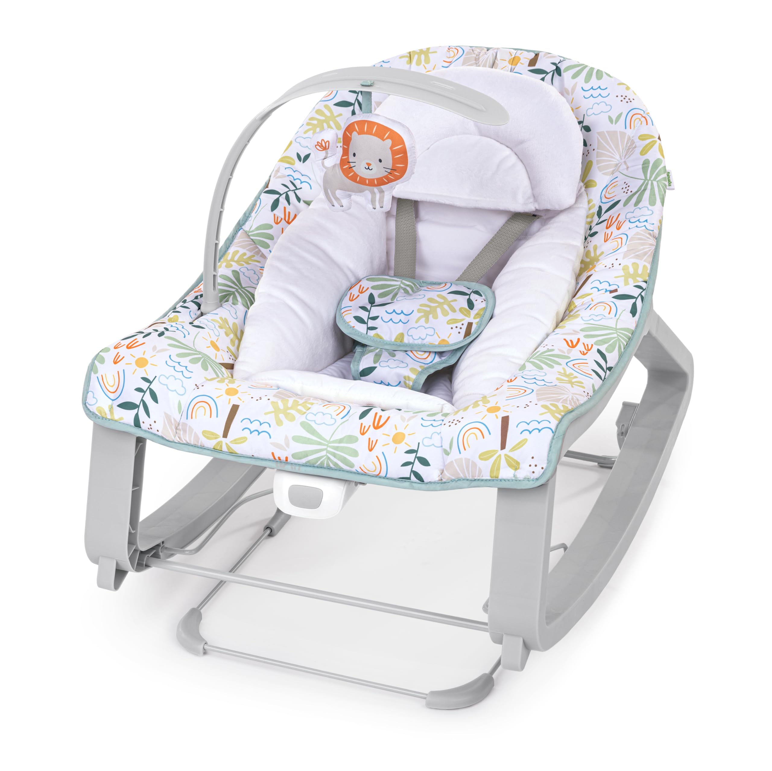 Ingenuity Keep Cozy 3-in-1 Grow with Me Vibrating Baby Bouncer, Seat & Infant to Toddler Rocker, Vibrations & -Toy Bar, 0-30 Months Up to 40 lbs (Weaver)