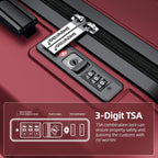 SHOWKOO Luggage Sets Expandable PC+ABS Durable Suitcase Double Wheels TSA Lock Mint Green