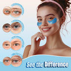 24K Gold Under Eye Patches - 60 Pack for Puffy Eyes, Dark Circles, Bags & Wrinkles with Collagen & Hyaluronic Acid - Eye Care Pads for Daily Skincare (Gold)