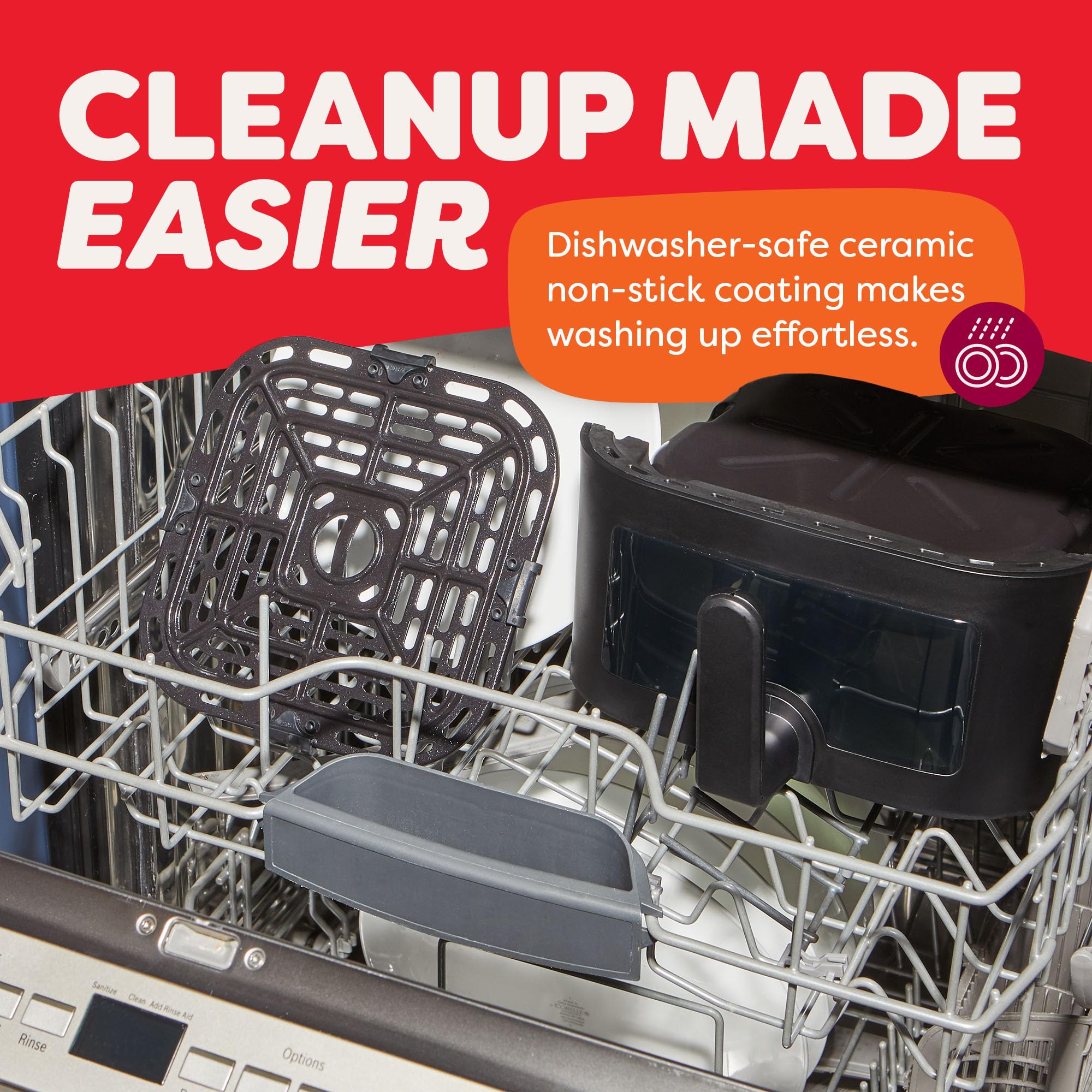 Instant Pot Vortex Plus 6QT XL Air Fryer, 6-in-1, Broils, Dehydrates, Crisps, Roasts, Reheats, Bakes for Quick Easy Meals, 100+ In-App Recipes, Dishwasher-Safe, from the Makers of Instant Pot, Black