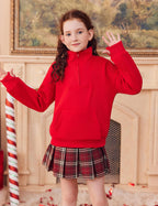 Arshiner Girls Half Zip Sweatshirt Fleece Quarter Zip Pullover Sweatshirts Fall Clothes for Teen Girls Thumb Hole