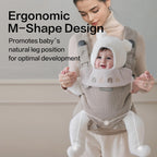 Rainbow Baby Carrier Newborn to Toddler, Breathable Mesh Baby Carrier with Adjustable Waist Rotary Knob, Enhanced Lumbar Support, Ergonomic, Sunshield,Lightweight Infant Carrier for 7-33 lbs