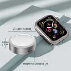 Ruxely Magnetic Charger for Apple Watch,Portable Wireless Fast iWatch Charger Adapter with USB C & iPhone Power Port,Short Apple Watch Charging Cable for iWatch Series 11 10 9 8 7 6,Ultra 3,42/46/44mm