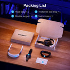 Head Strap for Oculus Meta Quest 3S Quest 3, Fashion Adjustable Comfort Enhanced Support VR Headset Accessories Strap No Battery Reduce Facial Stress and Gaming Immersion