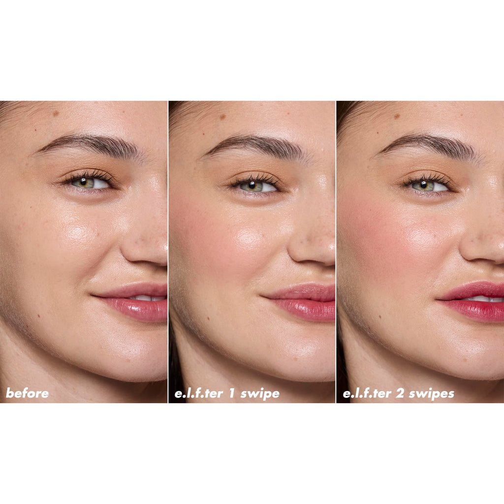 e.l.f. Sheer For It Blush Tint, Multi-Use, Long-Lasting Lip & Cheek Makeup, Creates A Natural Flush Finish, Vegan & Cruelty-Free, Cherry Cola