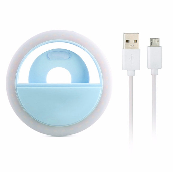USB Rechargeable Phone Selfie Ring Light RK12 – Beauty Fill Light for Perfect Photos & Videos