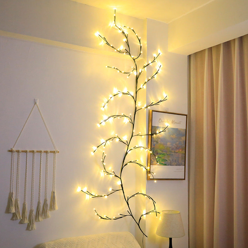 LED String Lights – Colored Rattan Decorative Lights for Room Ambience